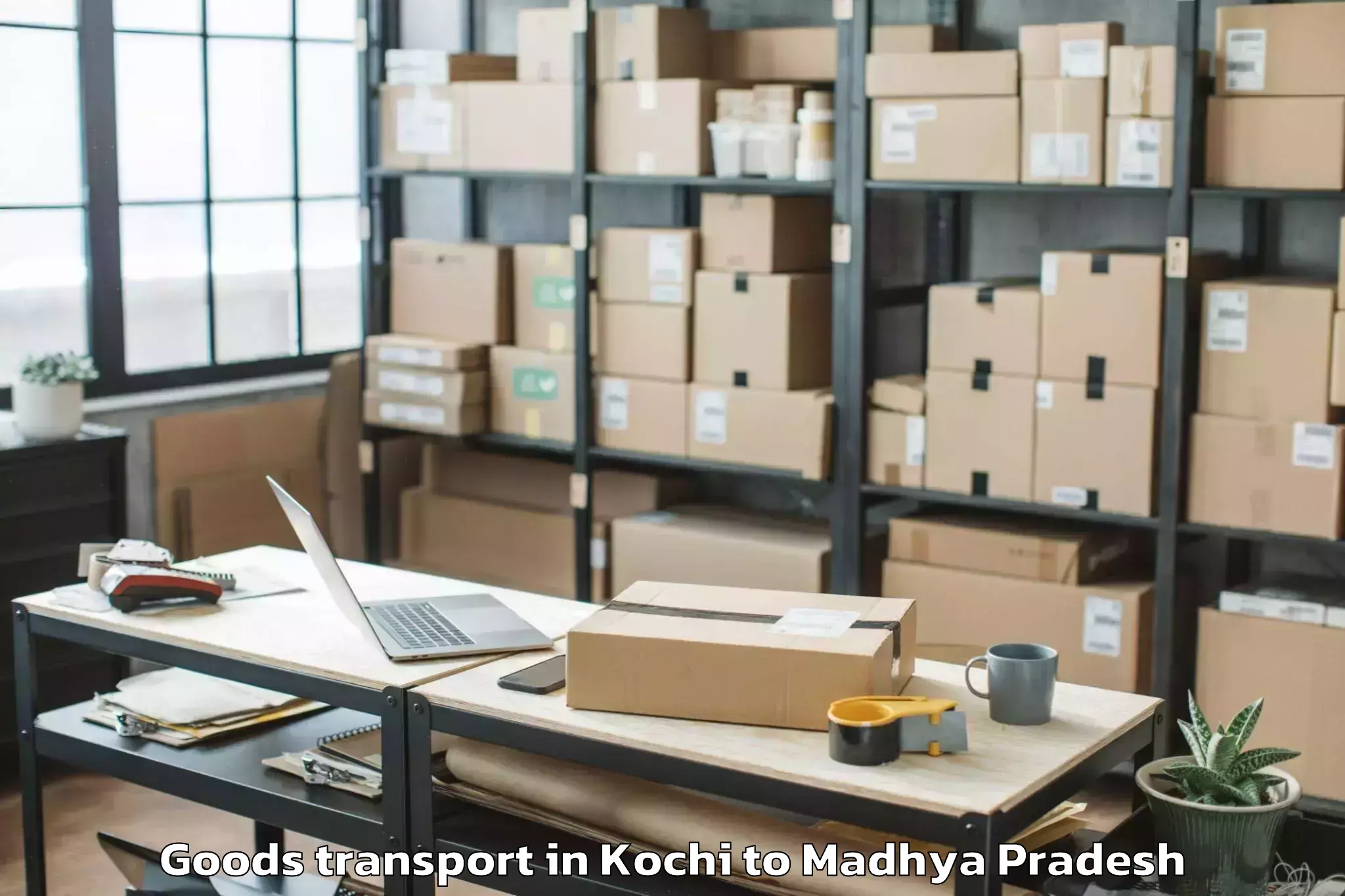 Quality Kochi to Dewas Goods Transport